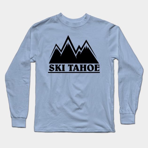 Ski Tahoe Mountains Long Sleeve T-Shirt by HolidayShirts